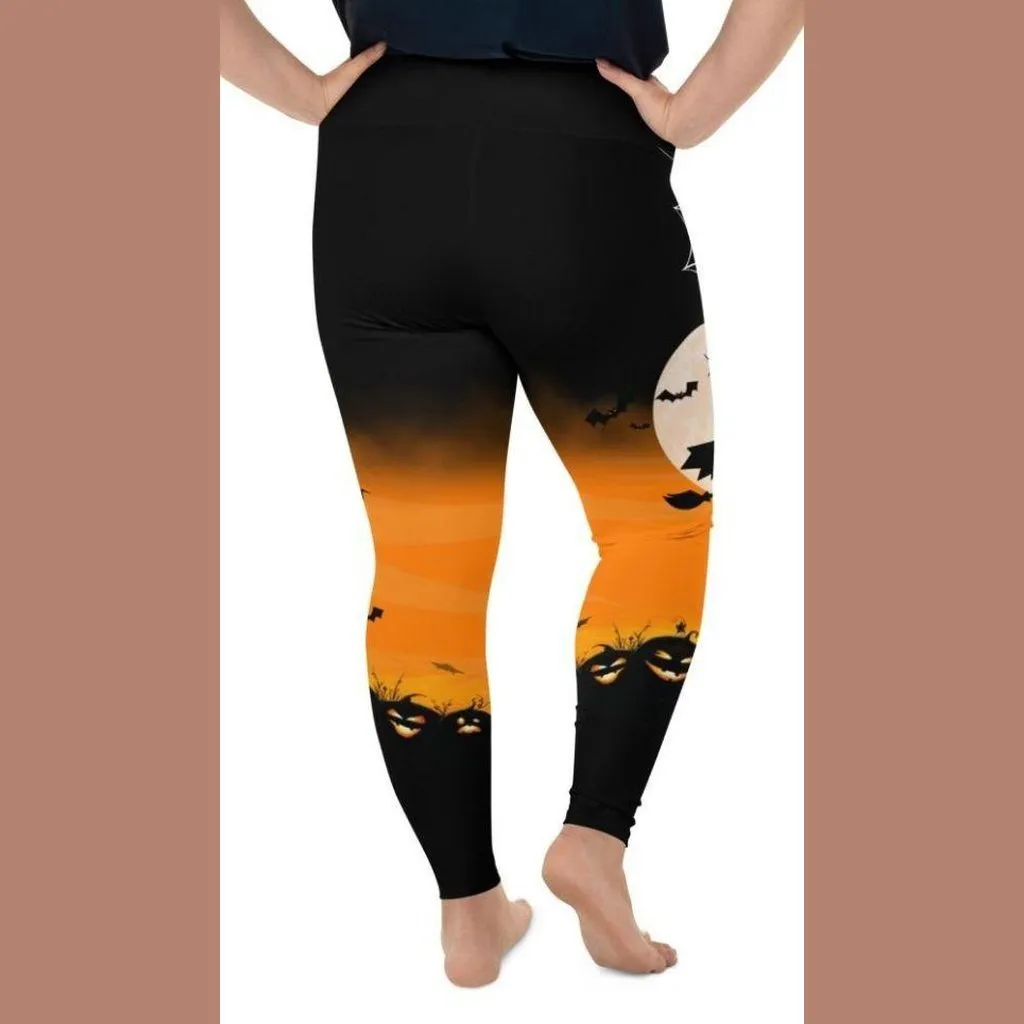 Halloween Night Plus Size Leggings