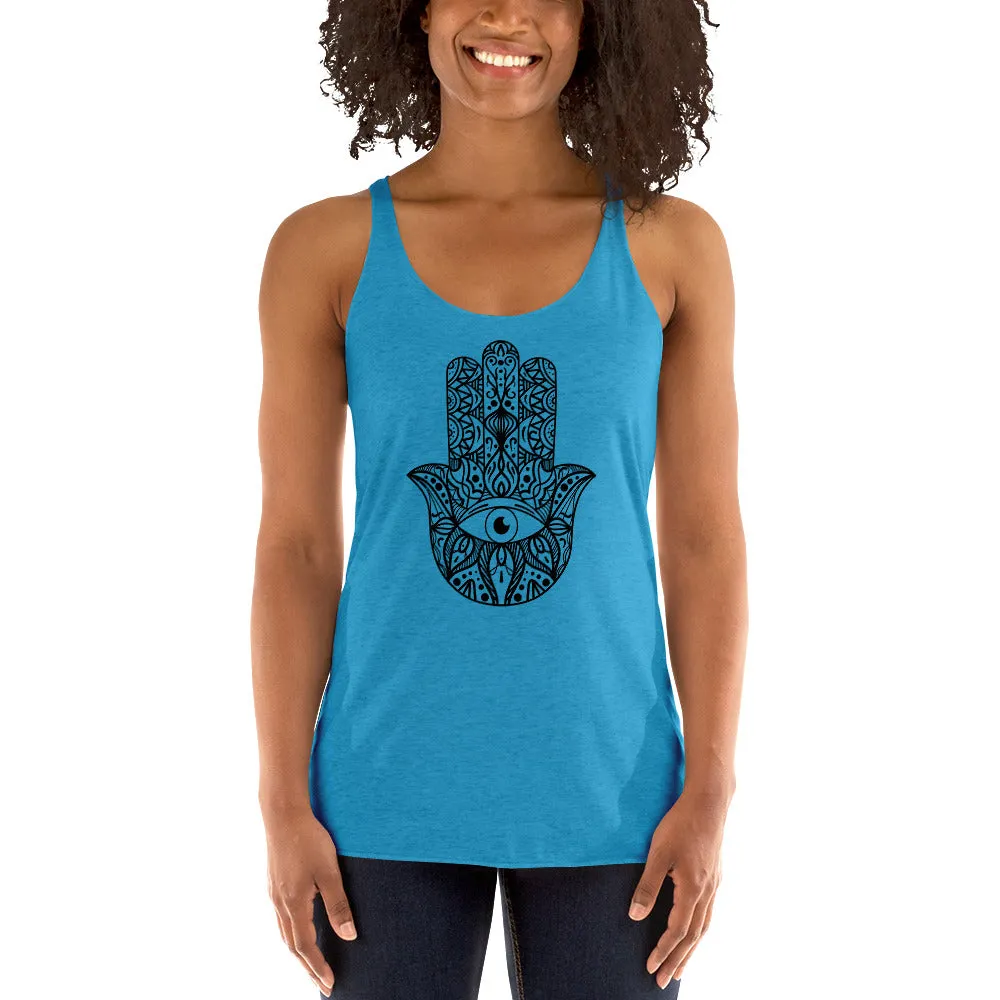Hamsa hand yoga tank for ladies fashions