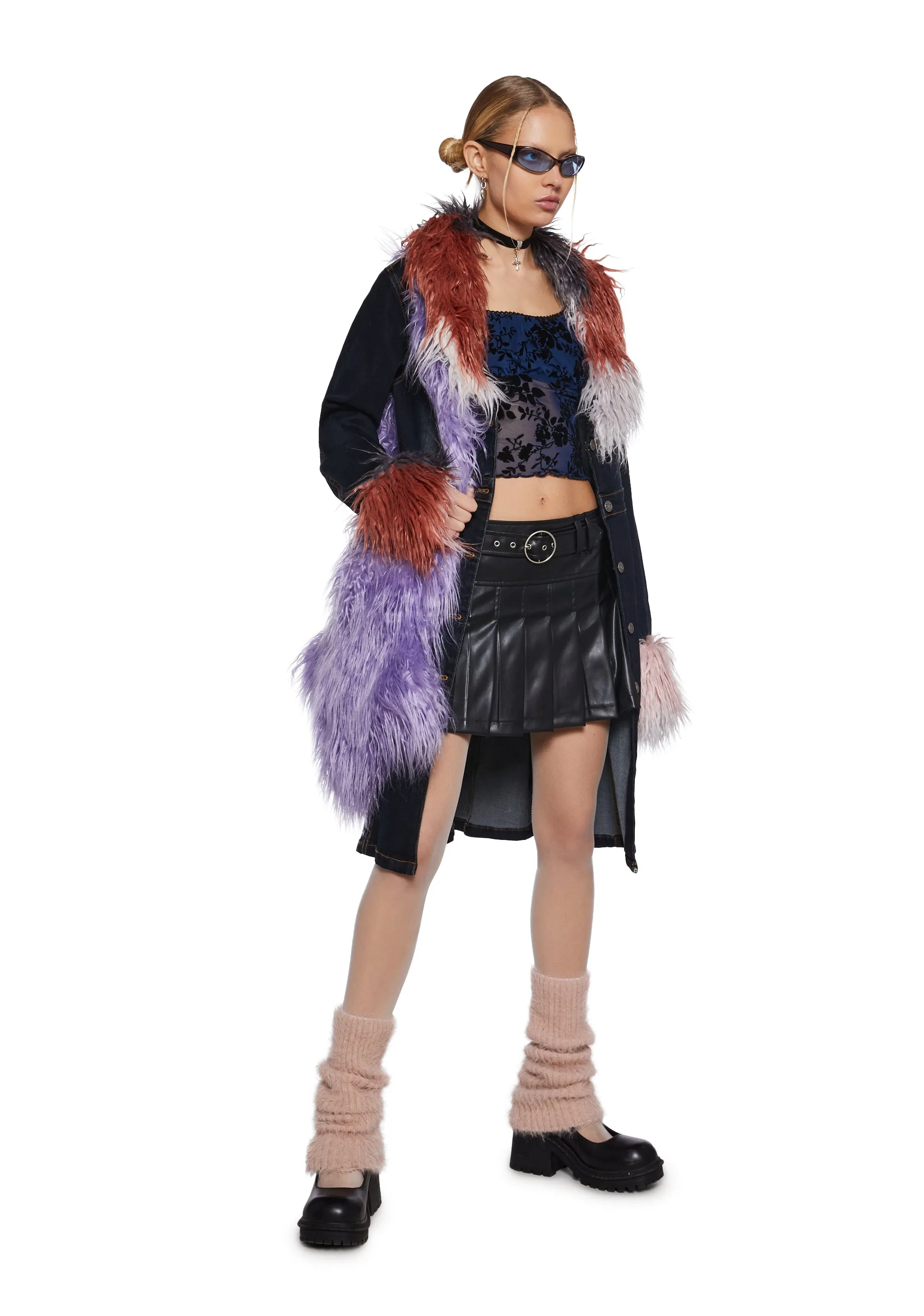 Hard To Impress Vegan Leather Skirt
