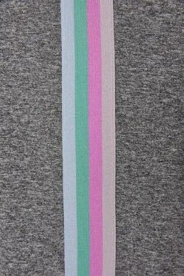 Heather Grey Stripe Active Leggings