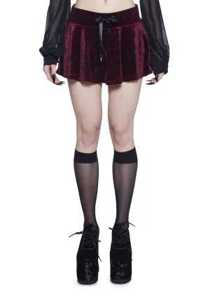 Heaven’s Outcasts Velour Mini Skirt