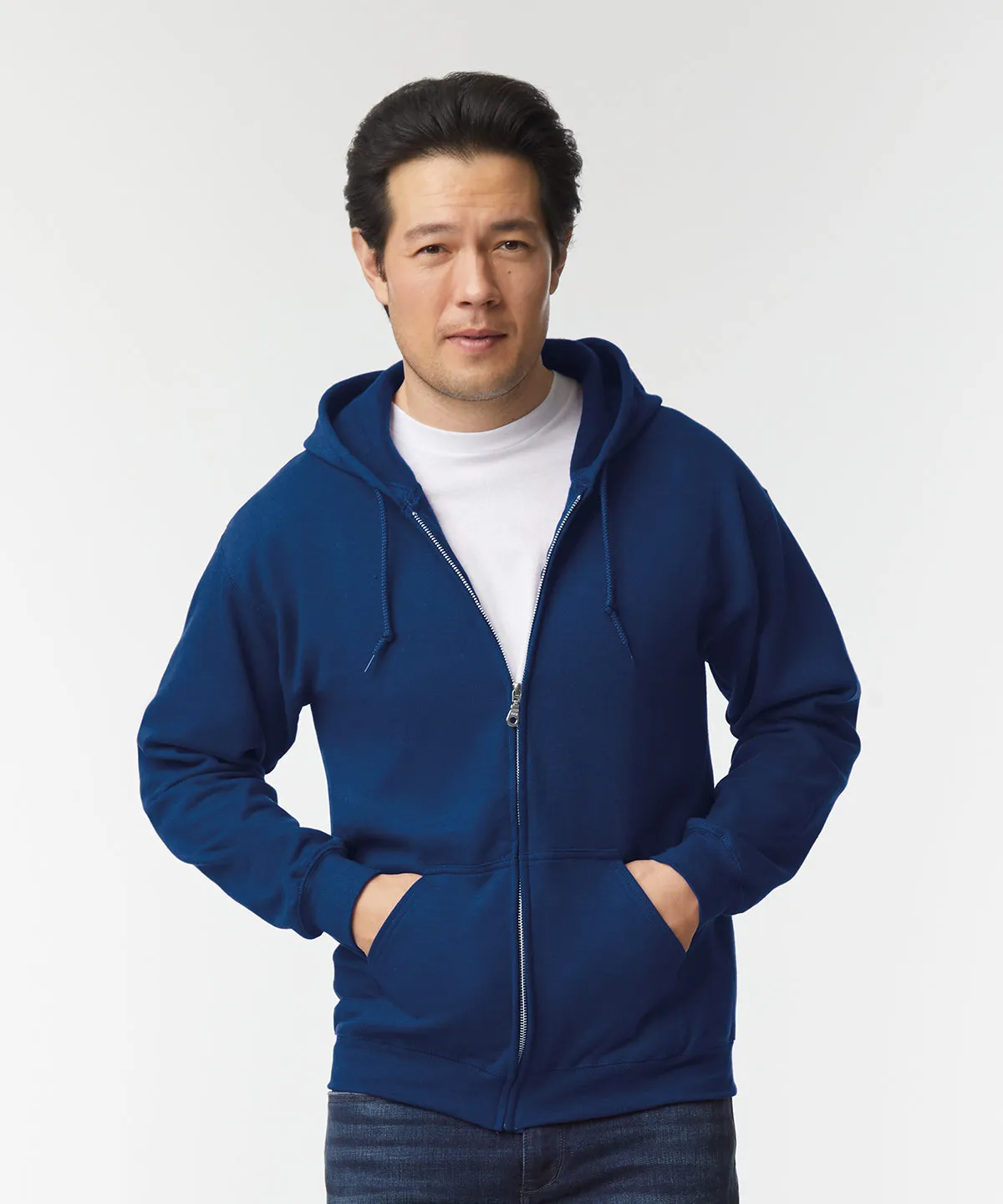 Heavy Blend  full zip hooded sweatshirt | Safety Orange