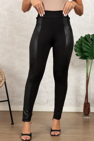 High-Waisted Solid Leggings