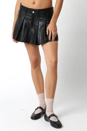 HOT TO GO! Vegan Leather Skirt