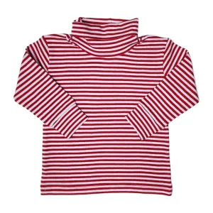 Interlock Turtleneck Red Thin Stripe