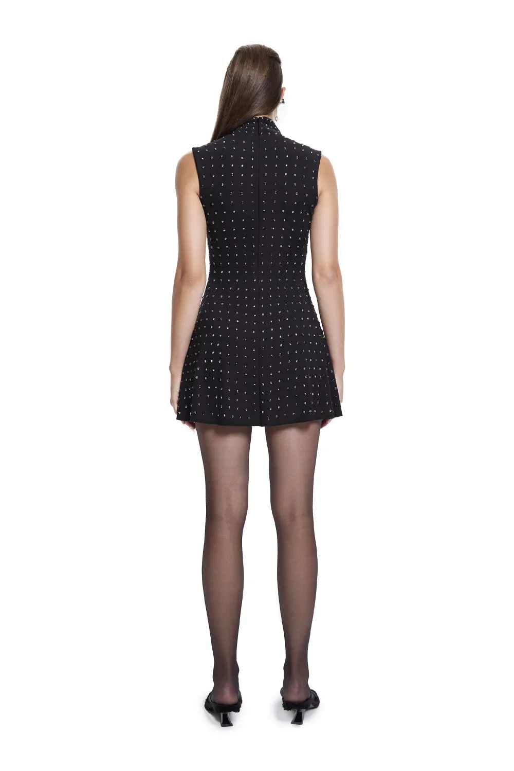 Jocelyn Dress With Gray Stones