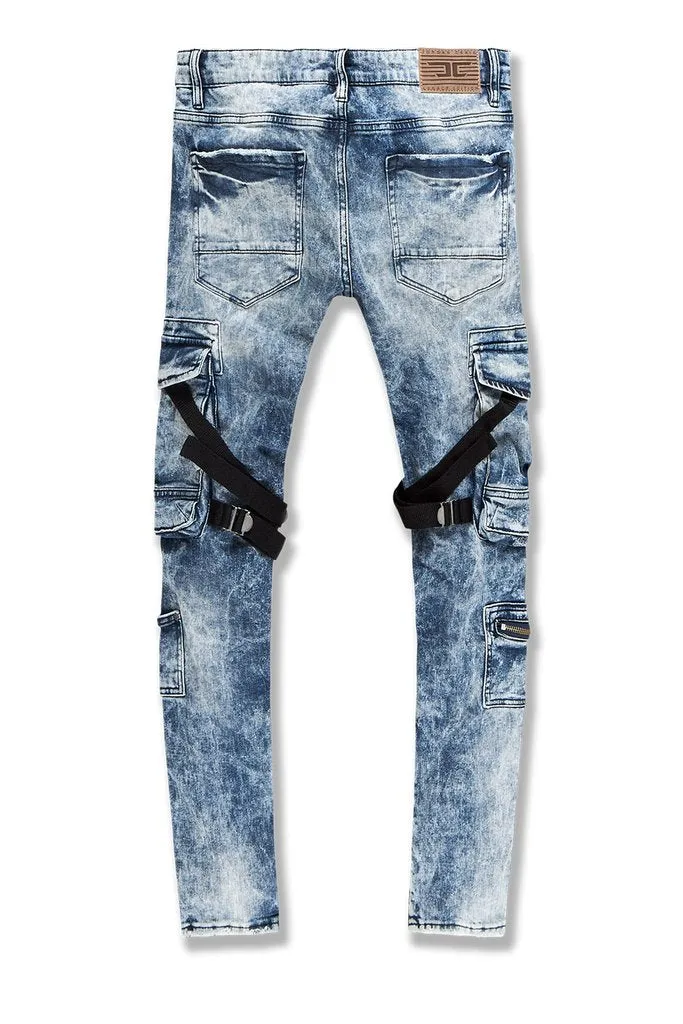 Jordan Craig Ross Deadwood Cargo Pants (M. Blue)