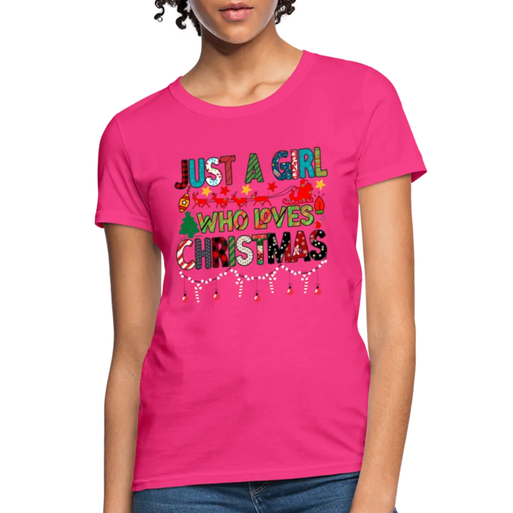 Just a Girl Who Loves Christmas T-Shirt