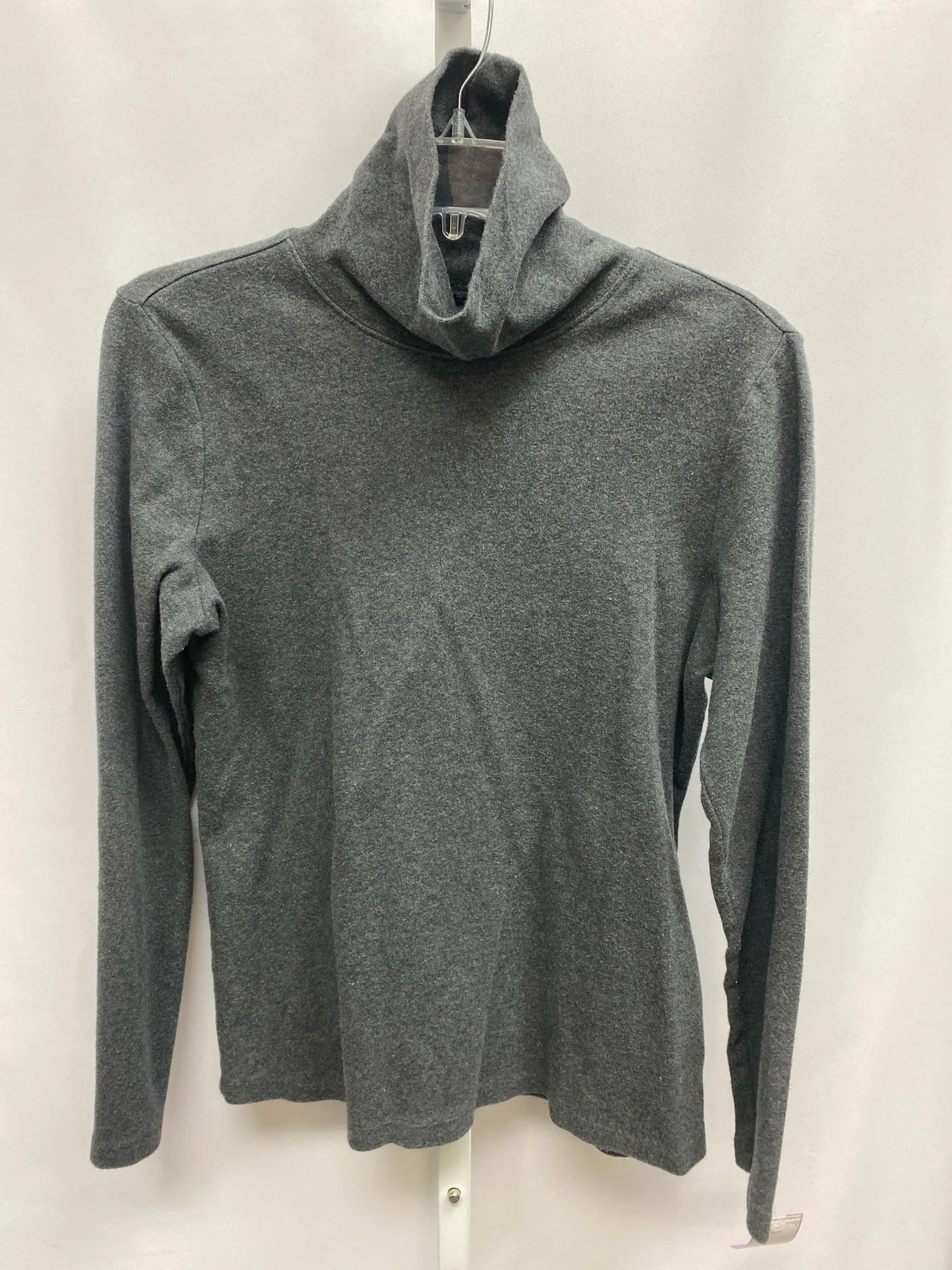 Karen Scott Size Medium Charcoal Long Sleeve Top