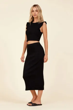 LA Made Slim Rib Skirt - Copper