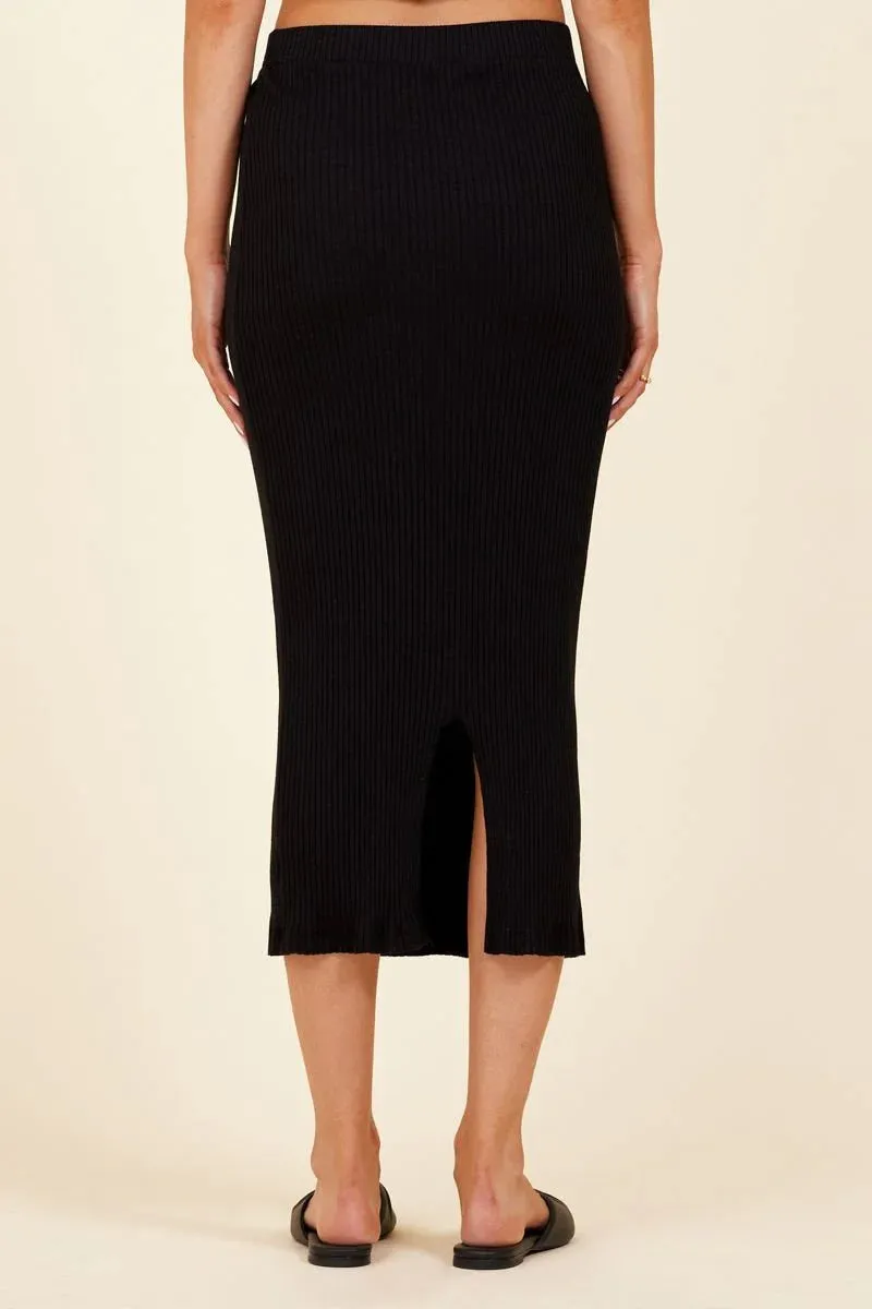 LA Made Slim Rib Skirt - Copper