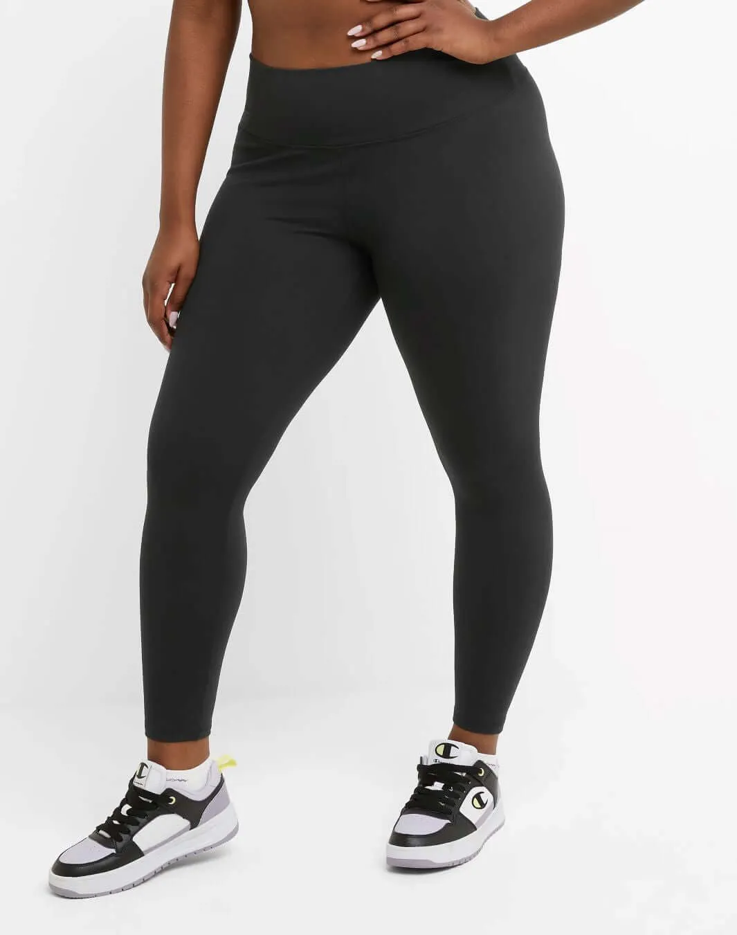 Legging Taille Plus 7/8 Soft Touch Echo (Noir) de Champion