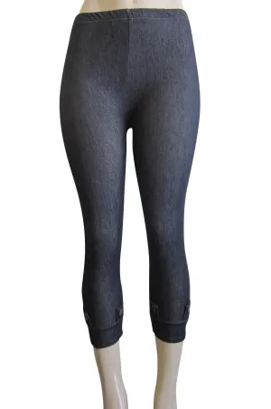 Leggings - Capri Denim Look (FAB-11272L)