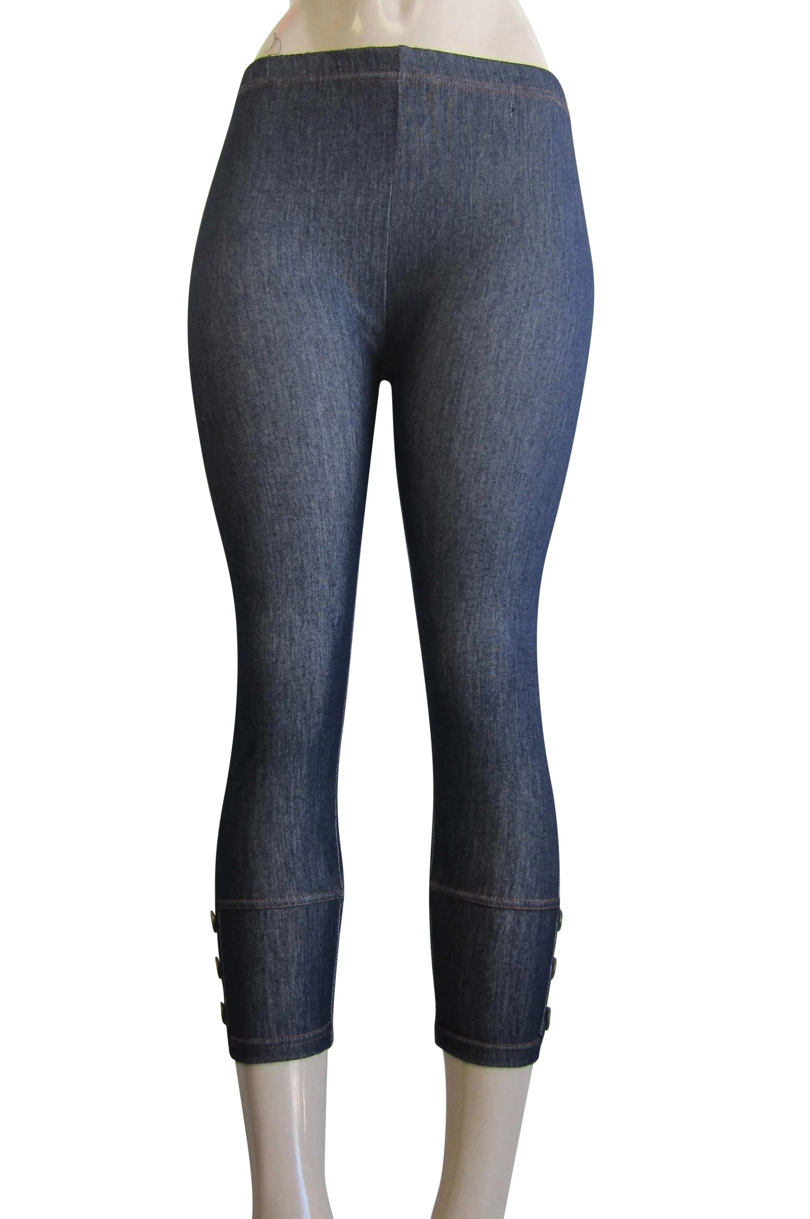 Leggings - Capri Denim Look (FAB-11345L)