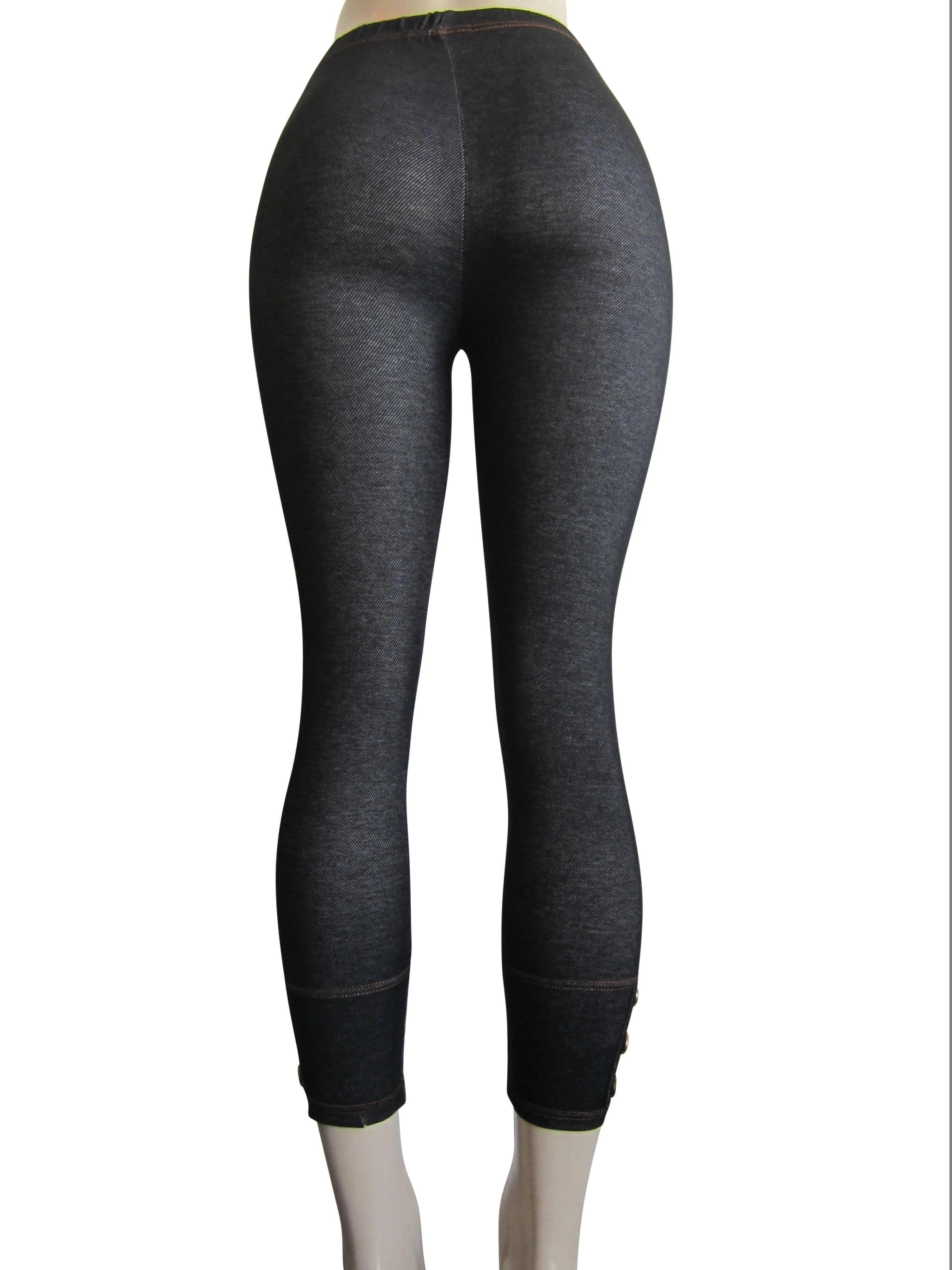 Leggings - Capri Denim Look (FAB-11345L)