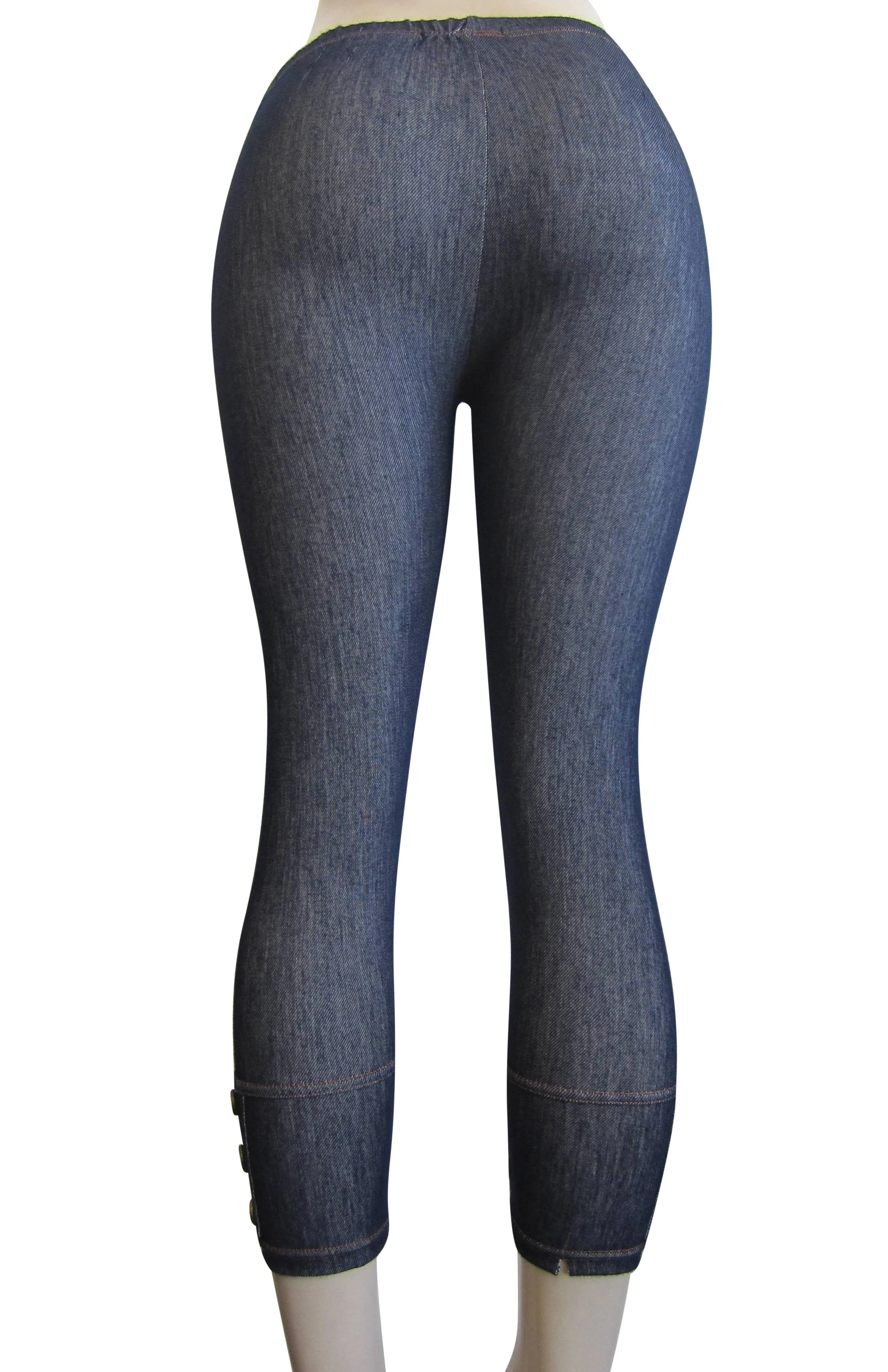 Leggings - Capri Denim Look (FAB-11345L)