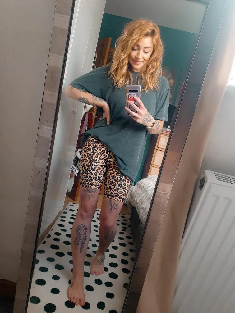 Leopard Print Super Soft Cycling Shorts