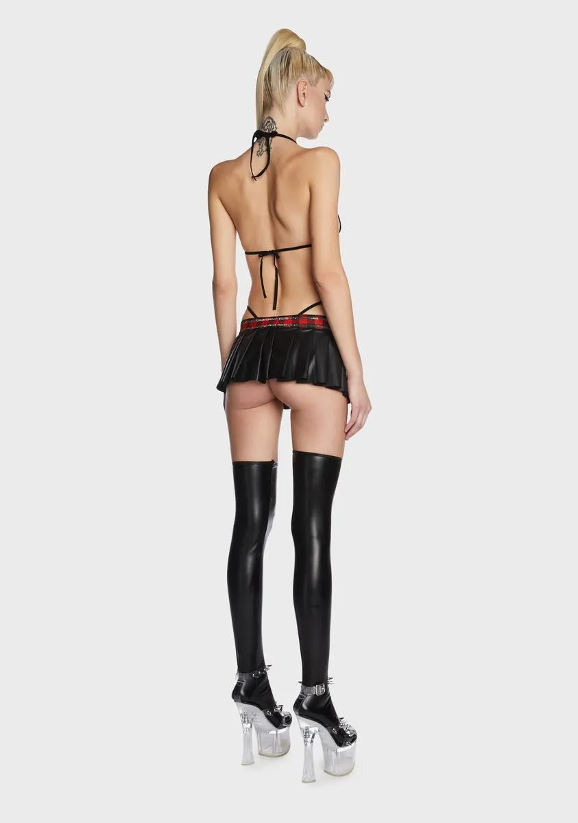 Lesson Learned Strappy Lingerie Set