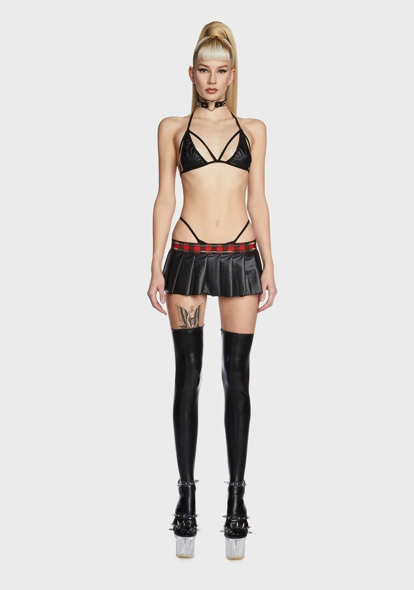 Lesson Learned Strappy Lingerie Set