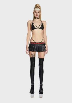 Lesson Learned Strappy Lingerie Set