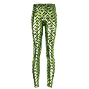 Light Green Mermaid Women's Leggings