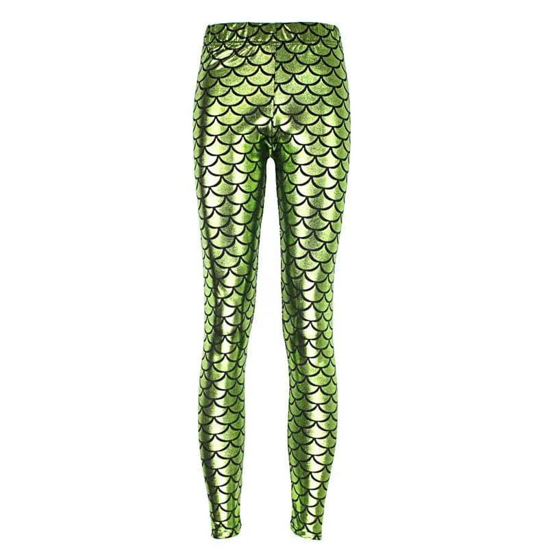 Light Green Mermaid Women's Leggings