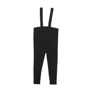 Lil Legs Suspender Leggings - Black