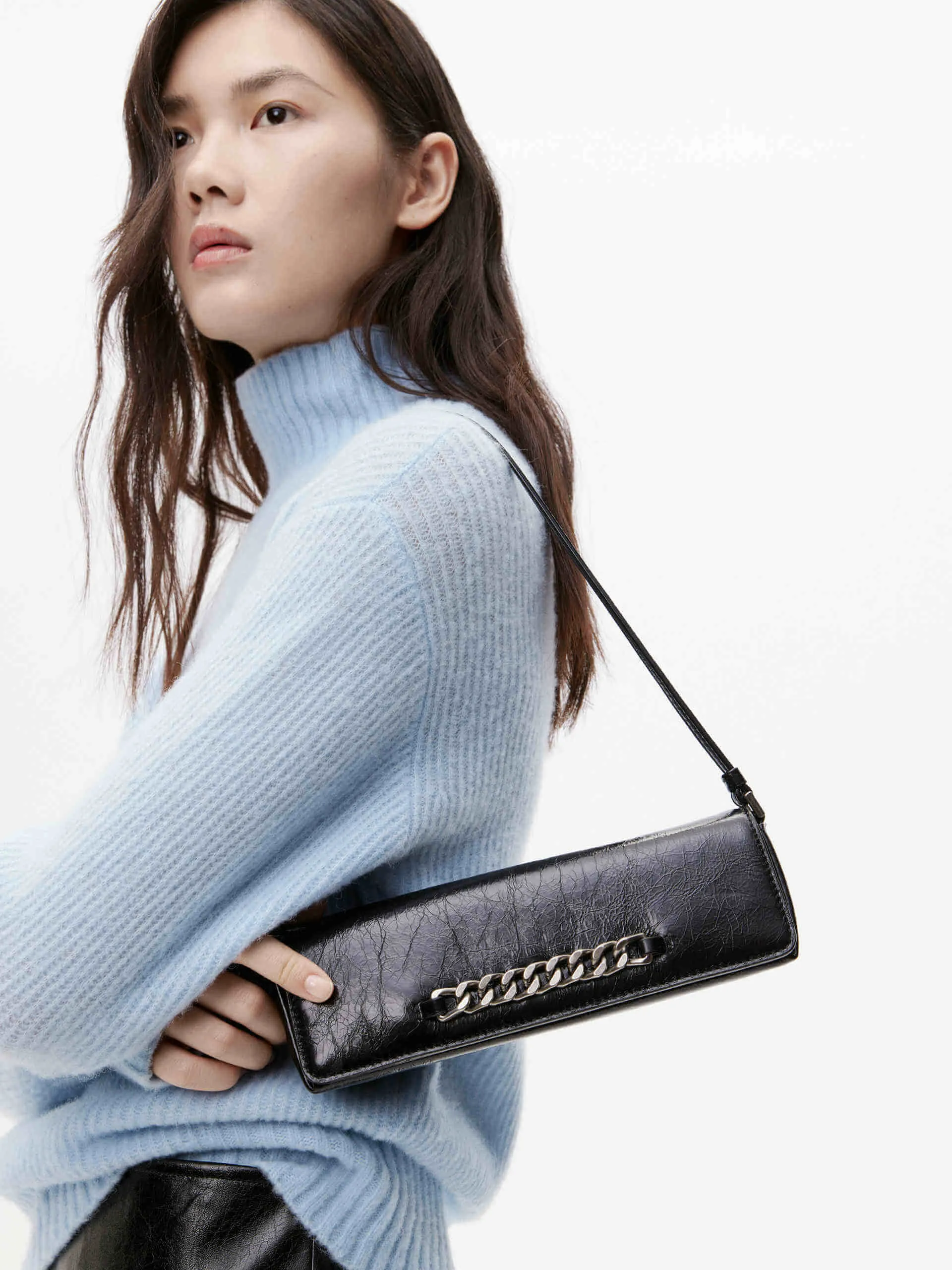 Loose Fit Turtleneck Sweater