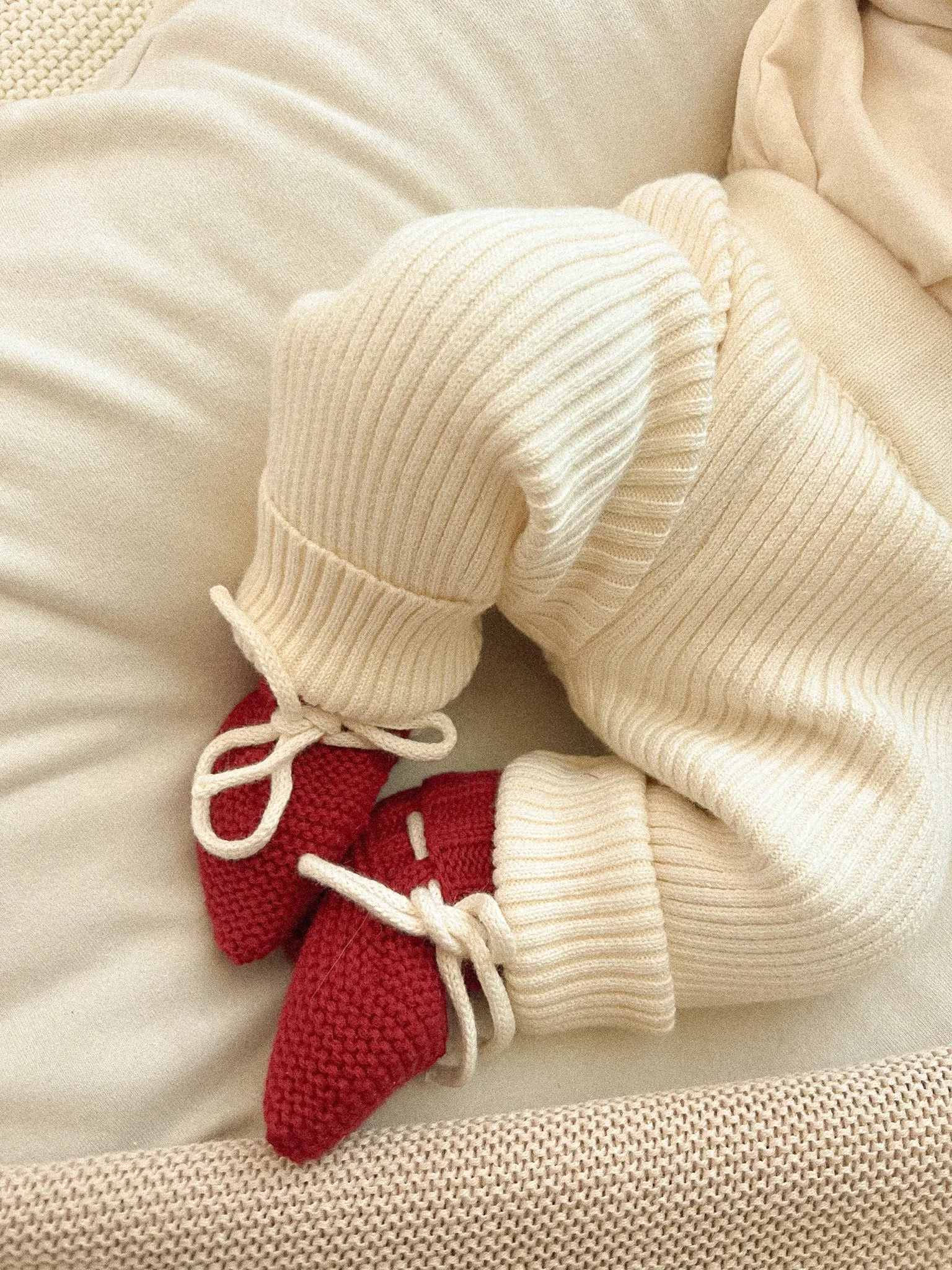 Luna   Luca Baby Rib Leggings - Cream