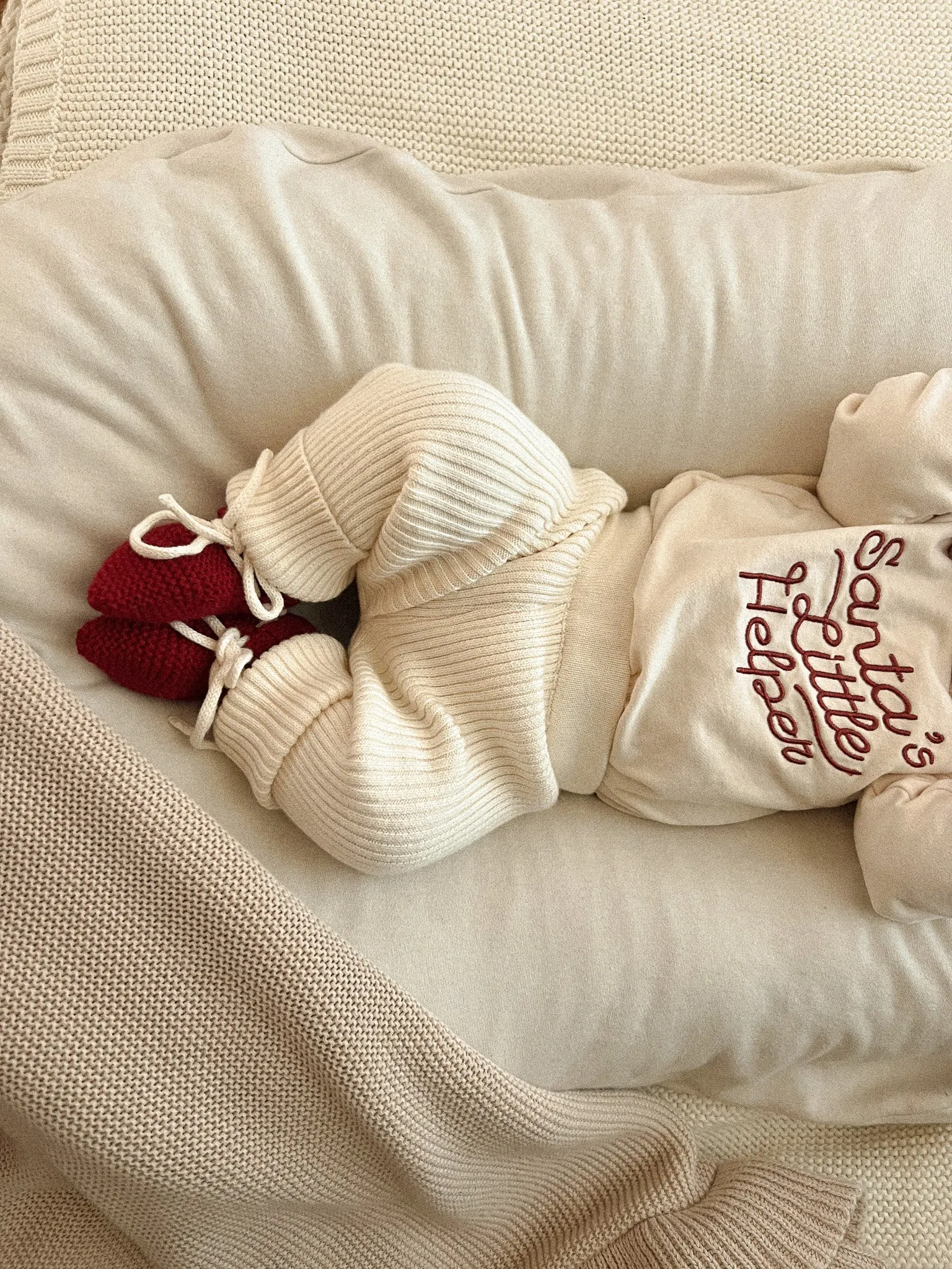 Luna   Luca Baby Rib Leggings - Cream