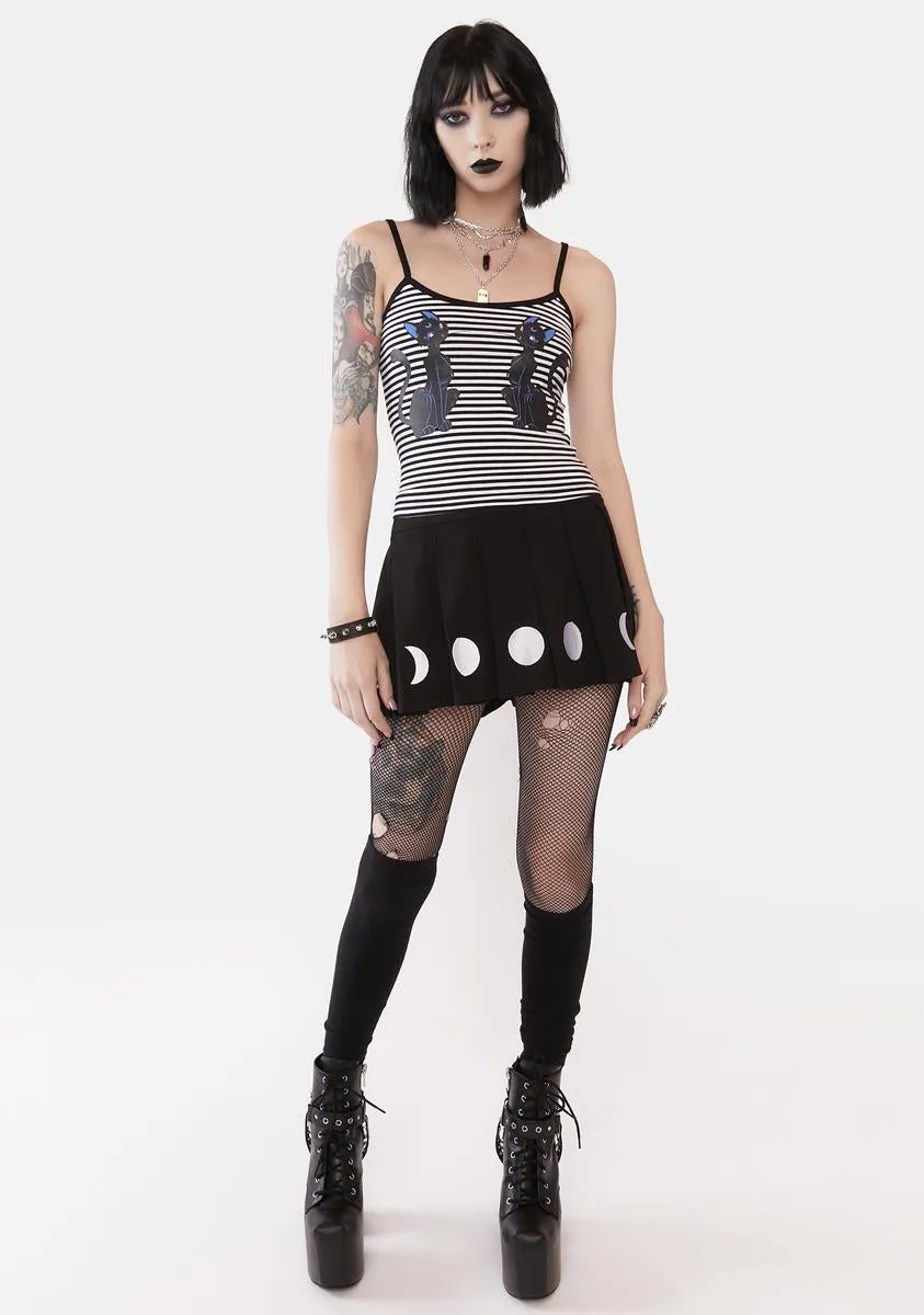 Lunar Moments Pleated Mini Skirt