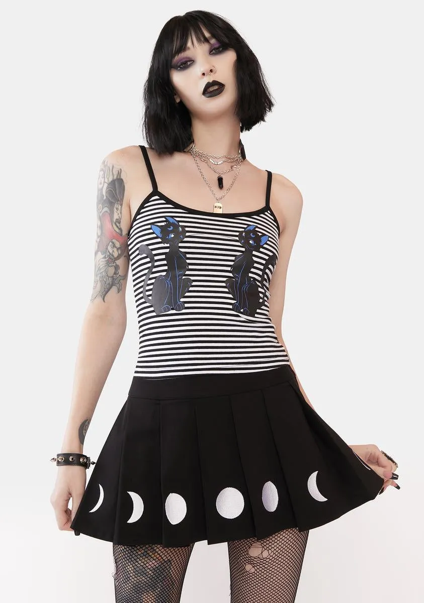 Lunar Moments Pleated Mini Skirt