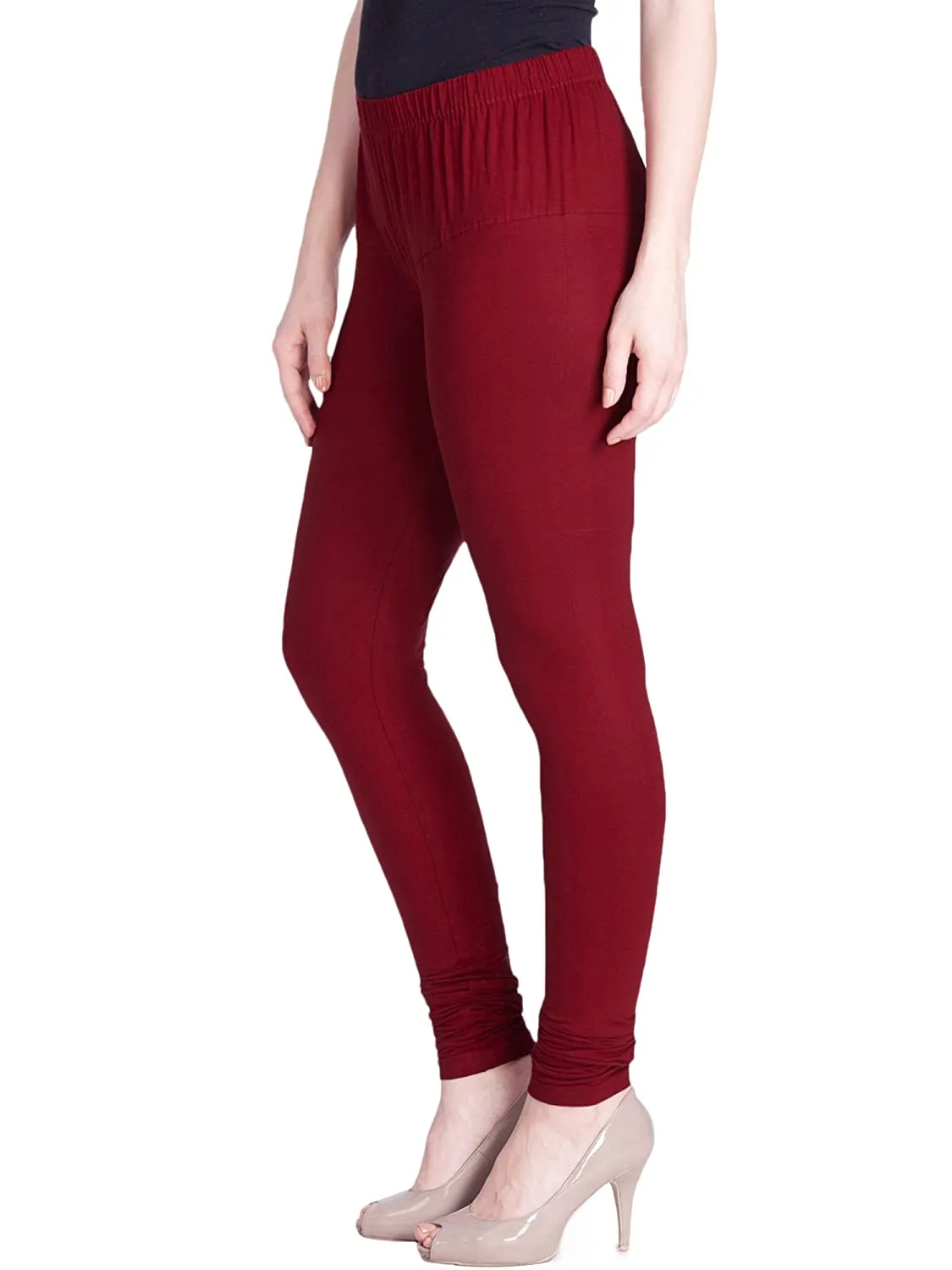 Lux Lyra Maroon Churidar Leggings free Size for Ladies