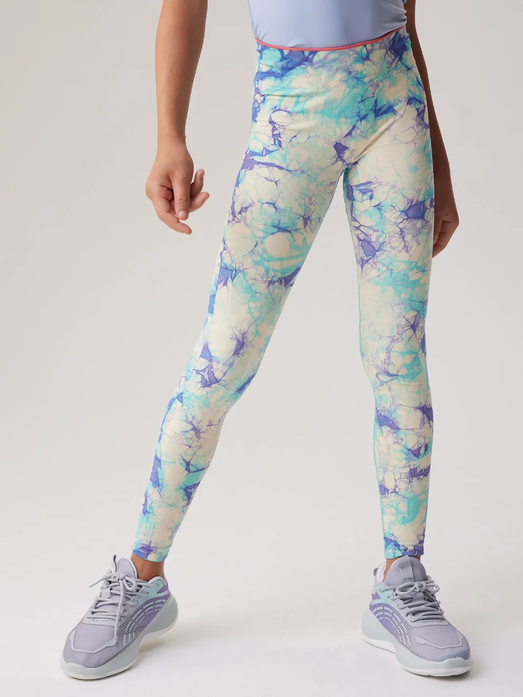 Lycra Seamless Tie-dyed Leggings