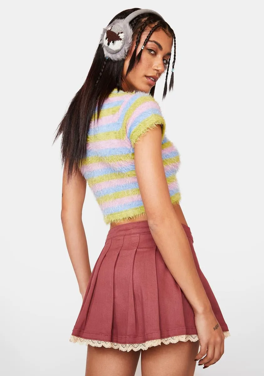 Make My Own Rules Pleated Skirt