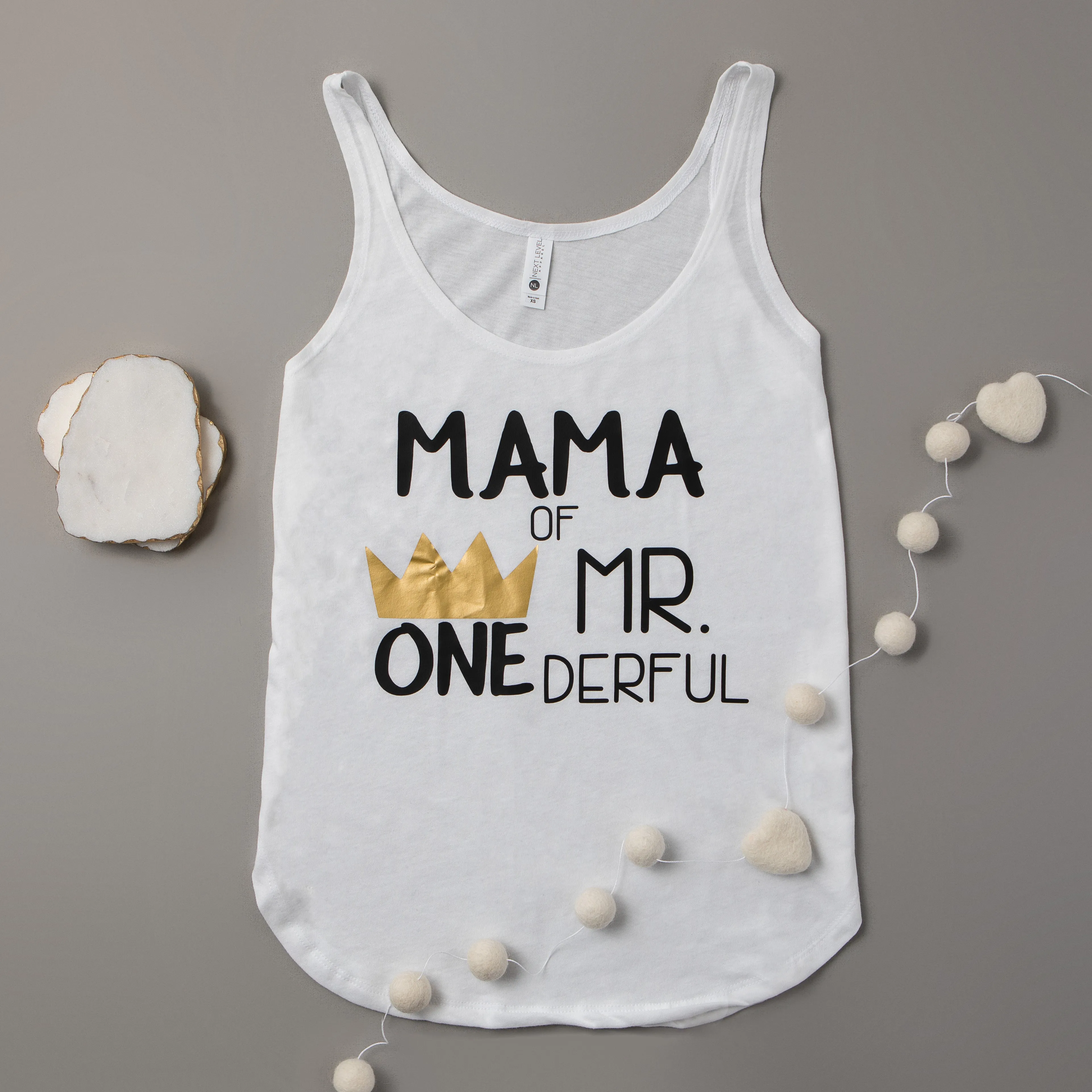 Mama of Mr. Onederful Woman's Tank Top