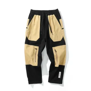 Man Fall Outfits Cargo Pants Vintage Men's Overalls Trousers Loose Multicolor Straight Cotton Trousers
