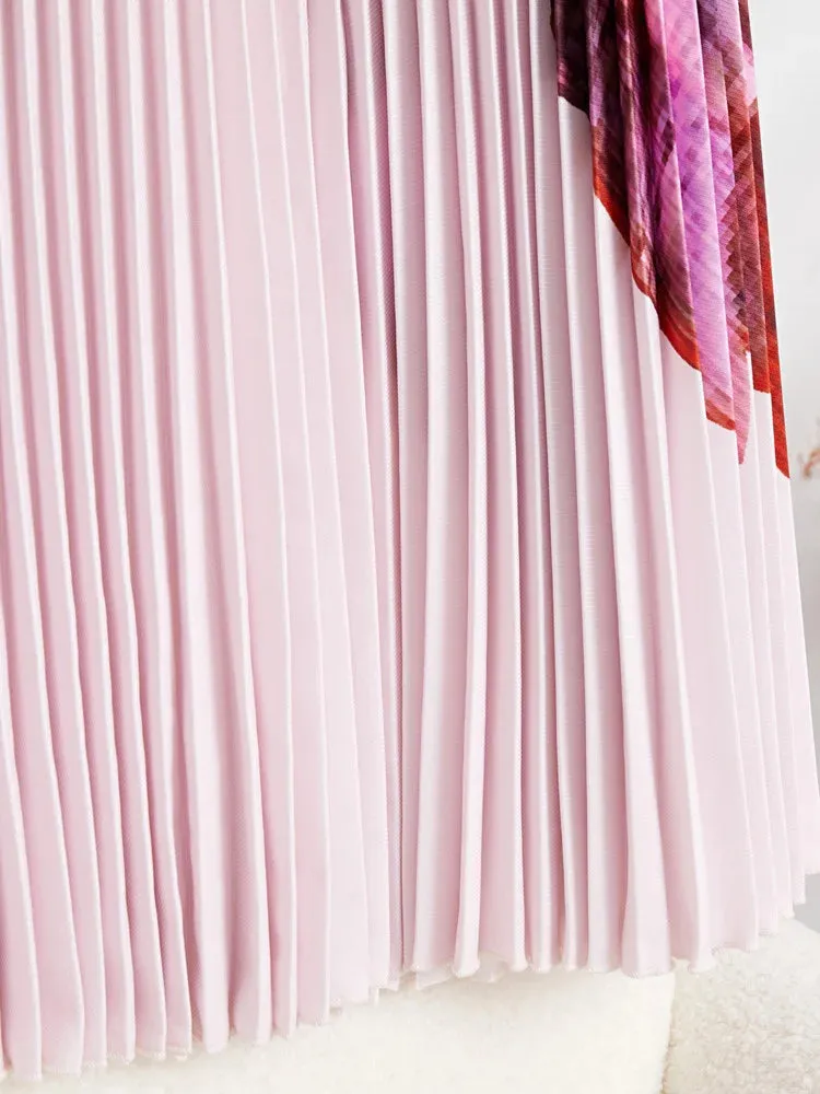 Marinda Pleated Skirt Set