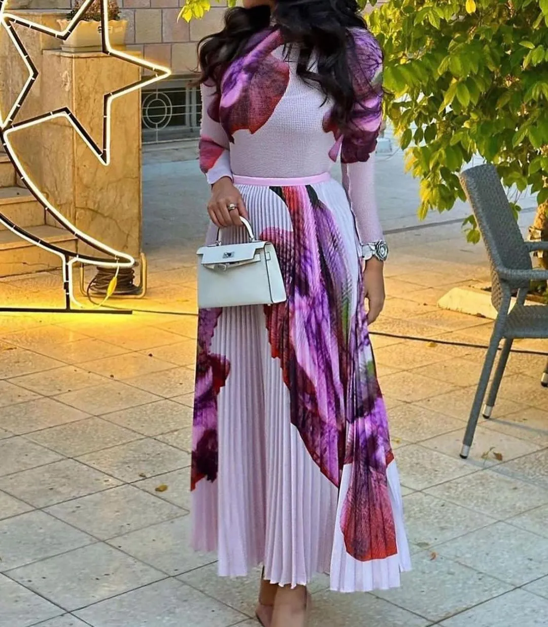 Marinda Pleated Skirt Set