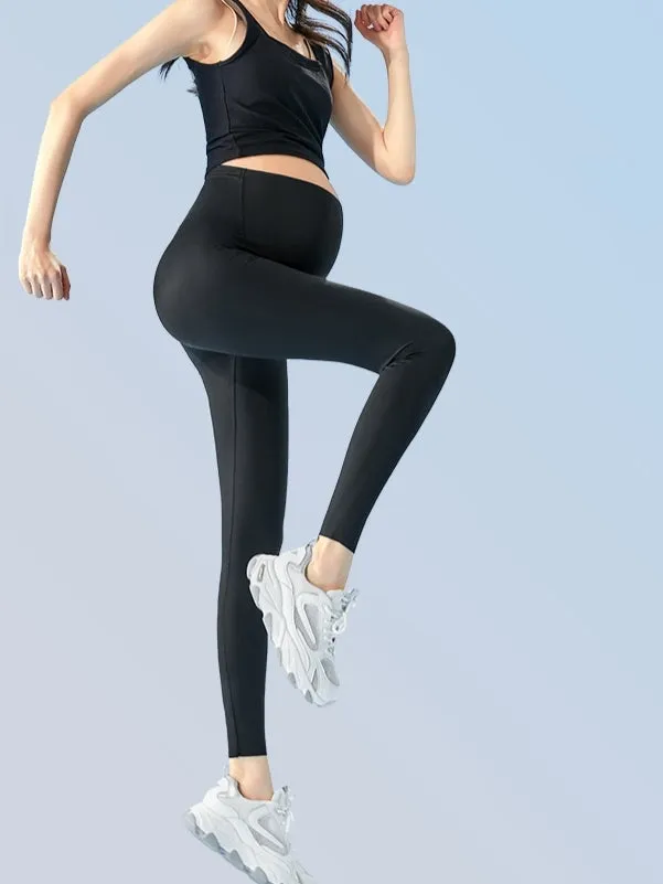 Maternity Leggings Seamless Belly Support Leggings