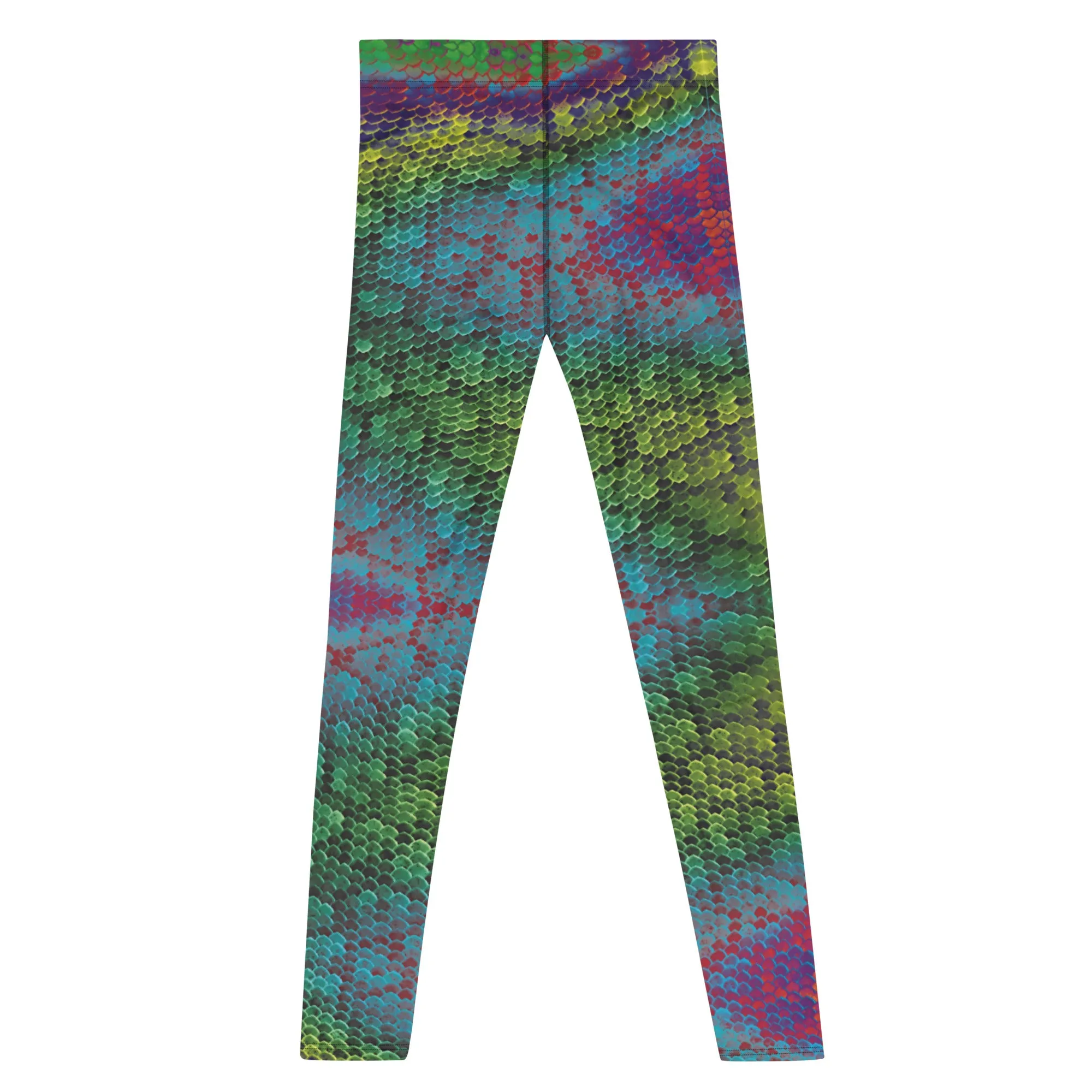 Men's Leggings, Rainbow Snakeskin, Wrestling Tights, Printed Leggings, Yoga Leggings, Rave, Festival Pants, Gym Leggings