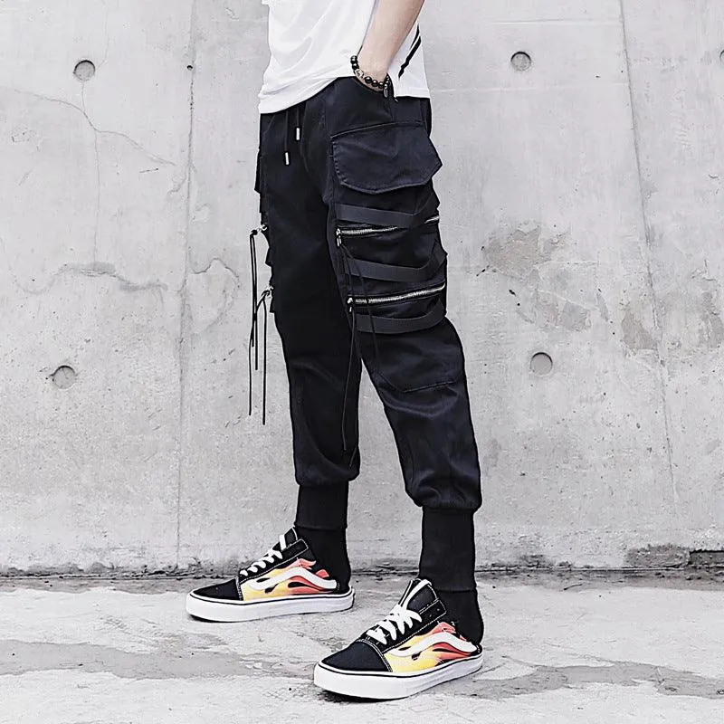 Men’s Loose Multi-Pocket Overalls - Autumn & Winter