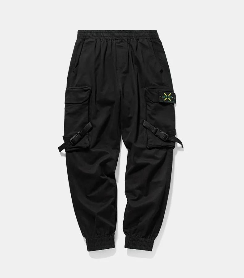 Men's Spring/Autumn Casual Cotton Cargo Pants With Side Pockets