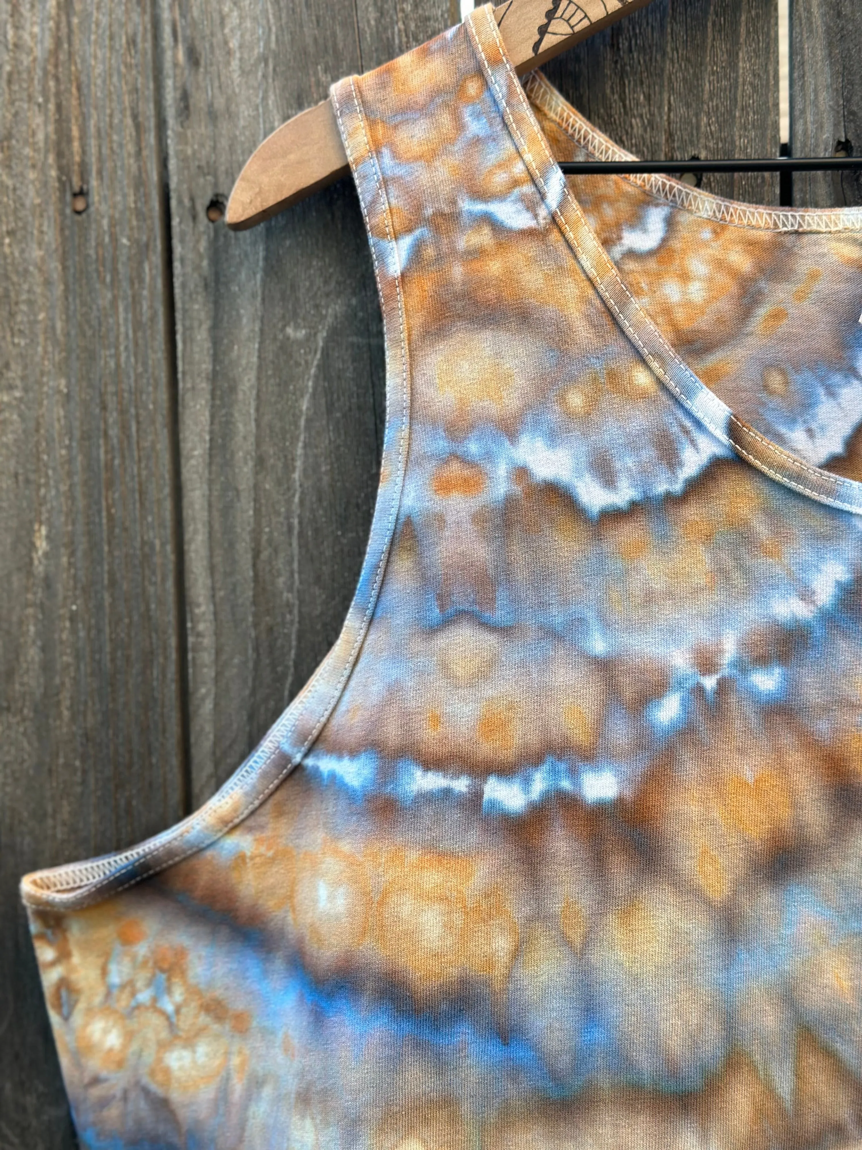 Men’s XL Cotton Tank Top in ‘Blue Gray’ Twist