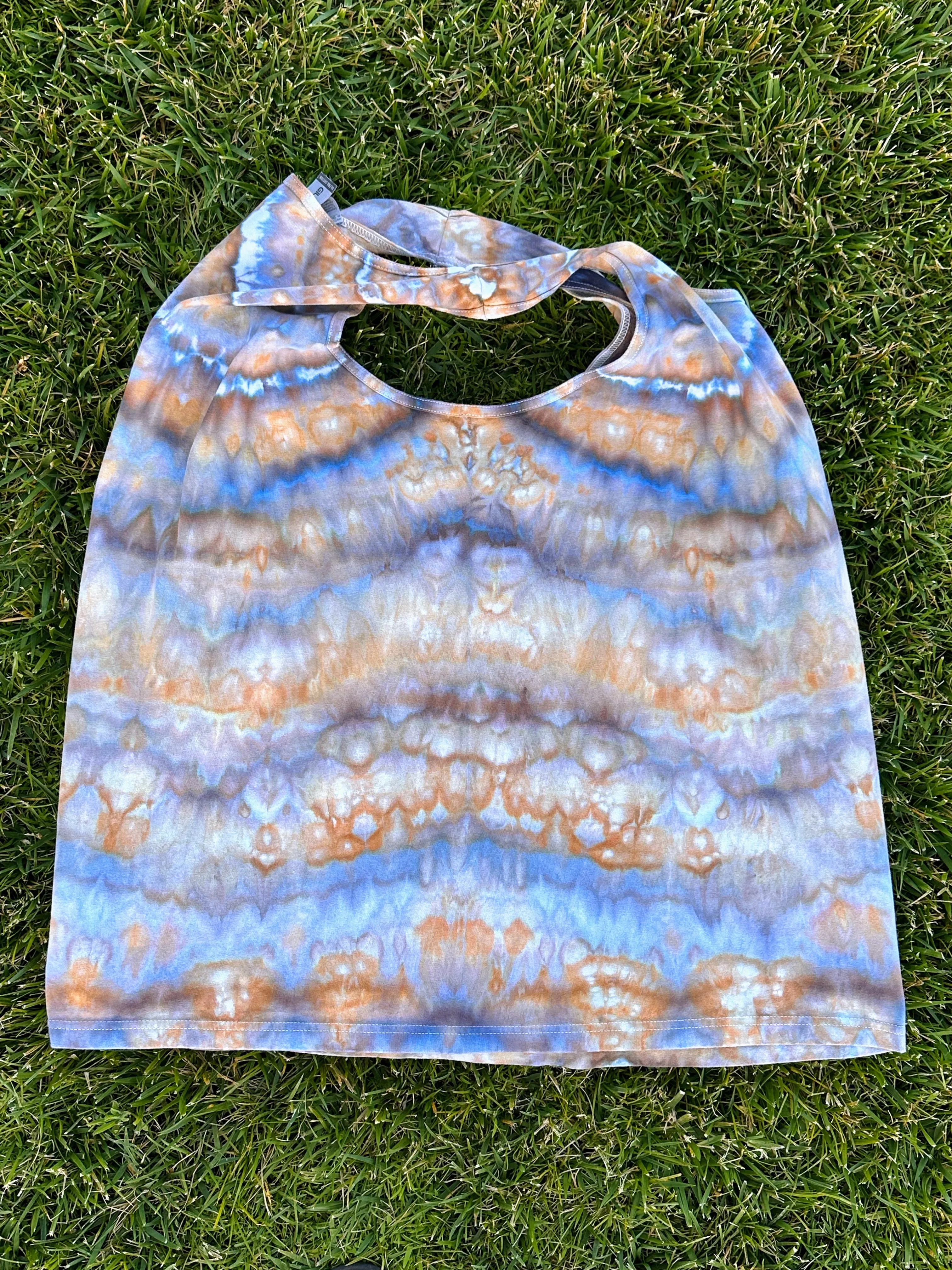 Men’s XL Cotton Tank Top in ‘Blue Gray’ Twist