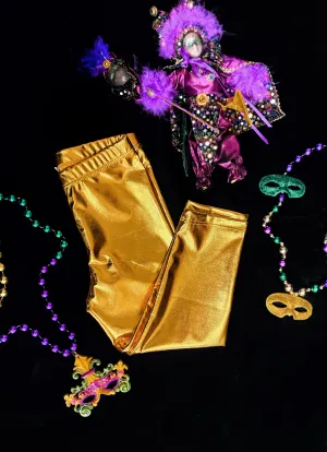 Metallic Leggings Youth - Gold