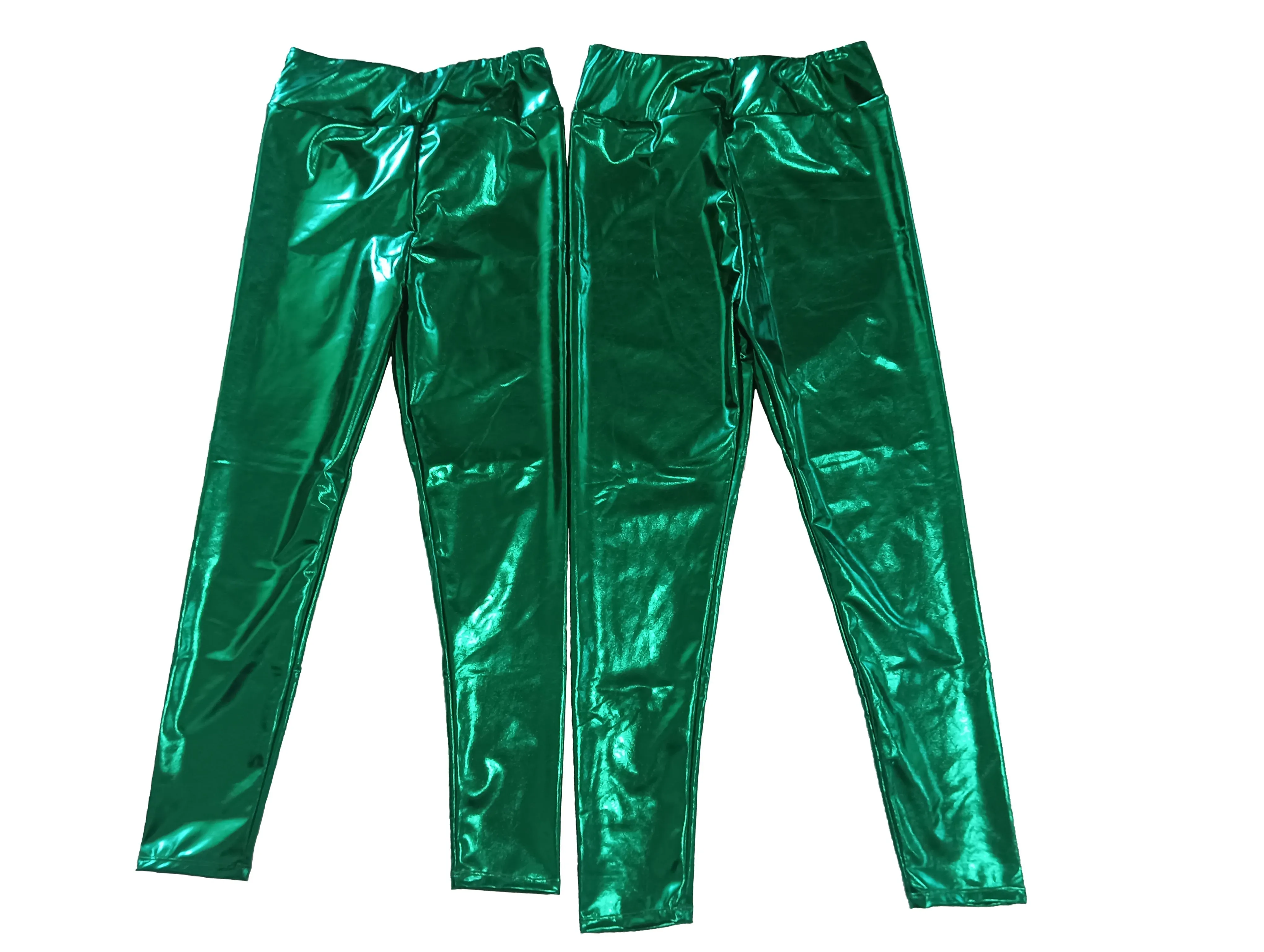 Metallic Leggings Youth - Green