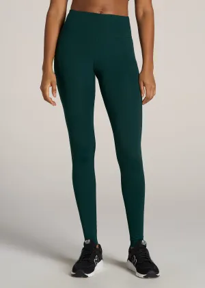 Mid Rise Run Legging for Tall Women Emerald