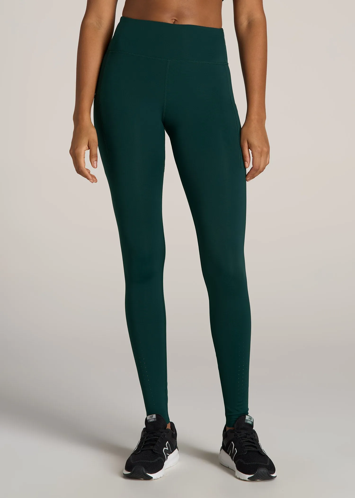 Mid Rise Run Legging for Tall Women Emerald