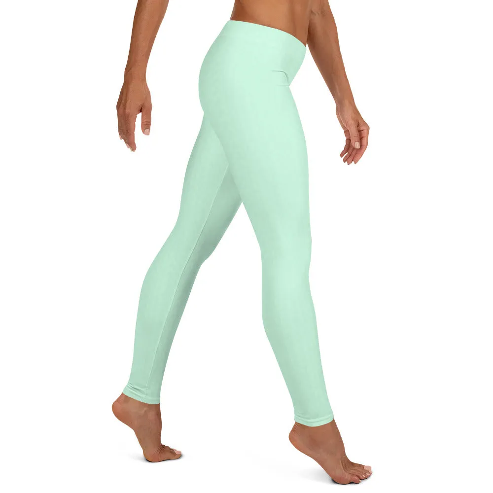 Mint Green Low Waist Leggings